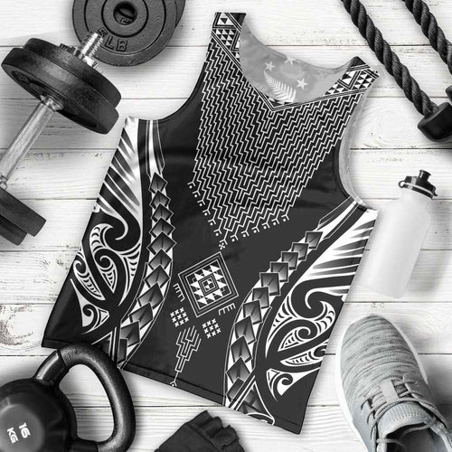 2025 Rugby Championship New Zealand Custom Men Tank Top Poutama Motifs - Aussie Hoodie