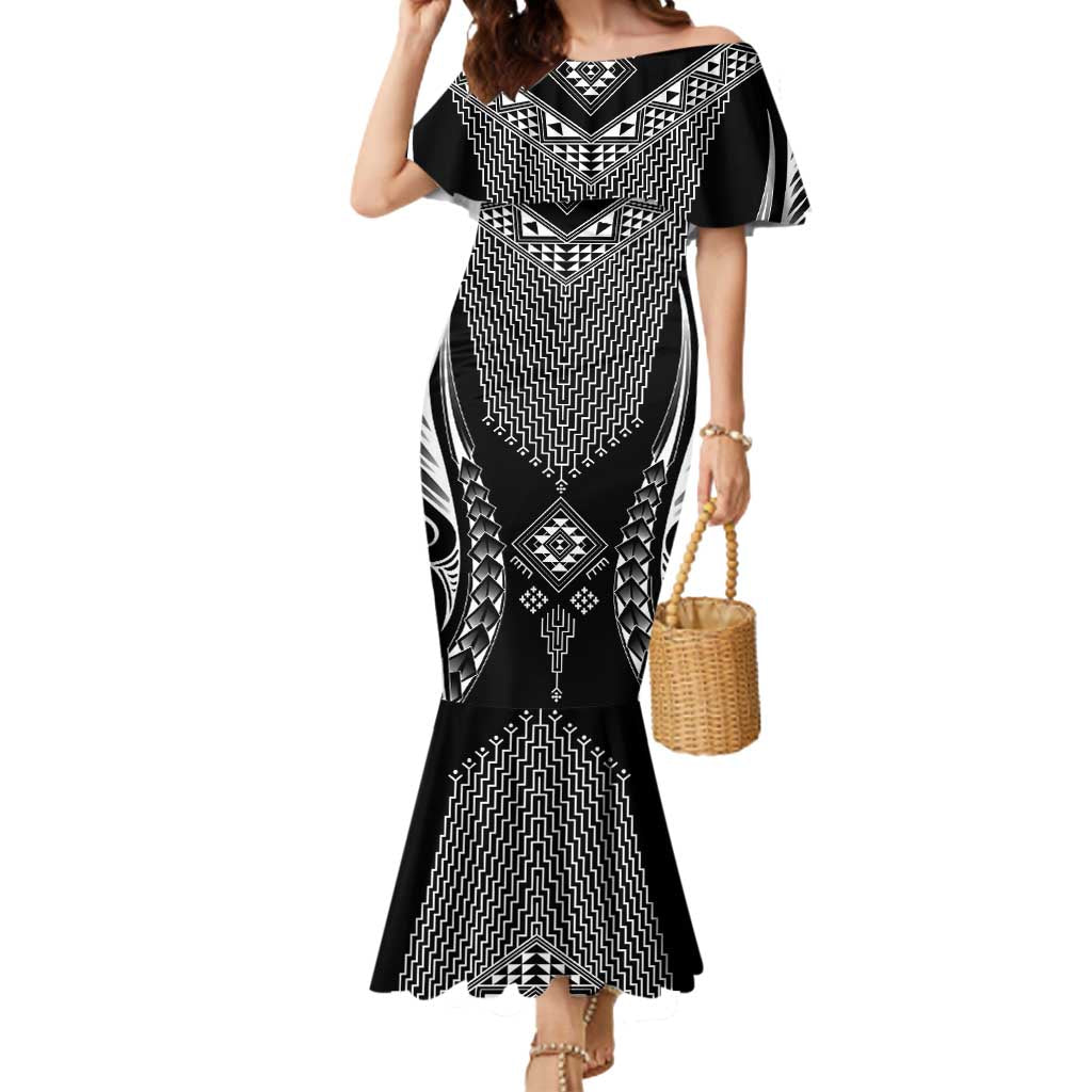 2025 Rugby Championship New Zealand Custom Mermaid Dress Poutama Motifs - Aussie Hoodie