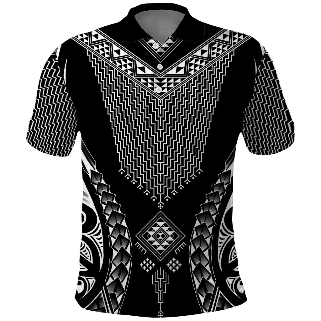 2025 Rugby Championship New Zealand Custom Polo Shirt Poutama Motifs - Aussie Hoodie