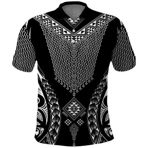 2025 Rugby Championship New Zealand Custom Polo Shirt Poutama Motifs - Aussie Hoodie