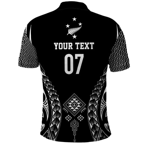 2025 Rugby Championship New Zealand Custom Polo Shirt Poutama Motifs - Aussie Hoodie
