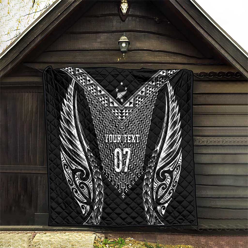 2025 Rugby Championship New Zealand Custom Quilt Poutama Motifs - Aussie Hoodie