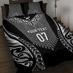 2025 Rugby Championship New Zealand Custom Quilt Bed Set Poutama Motifs - Aussie Hoodie