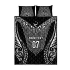 2025 Rugby Championship New Zealand Custom Quilt Bed Set Poutama Motifs - Aussie Hoodie
