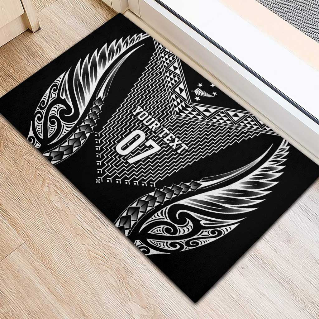 2025 Rugby Championship New Zealand Custom Rubber Doormat Poutama Motifs - Aussie Hoodie