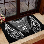2025 Rugby Championship New Zealand Custom Rubber Doormat Poutama Motifs - Aussie Hoodie