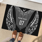 2025 Rugby Championship New Zealand Custom Rubber Doormat Poutama Motifs - Aussie Hoodie