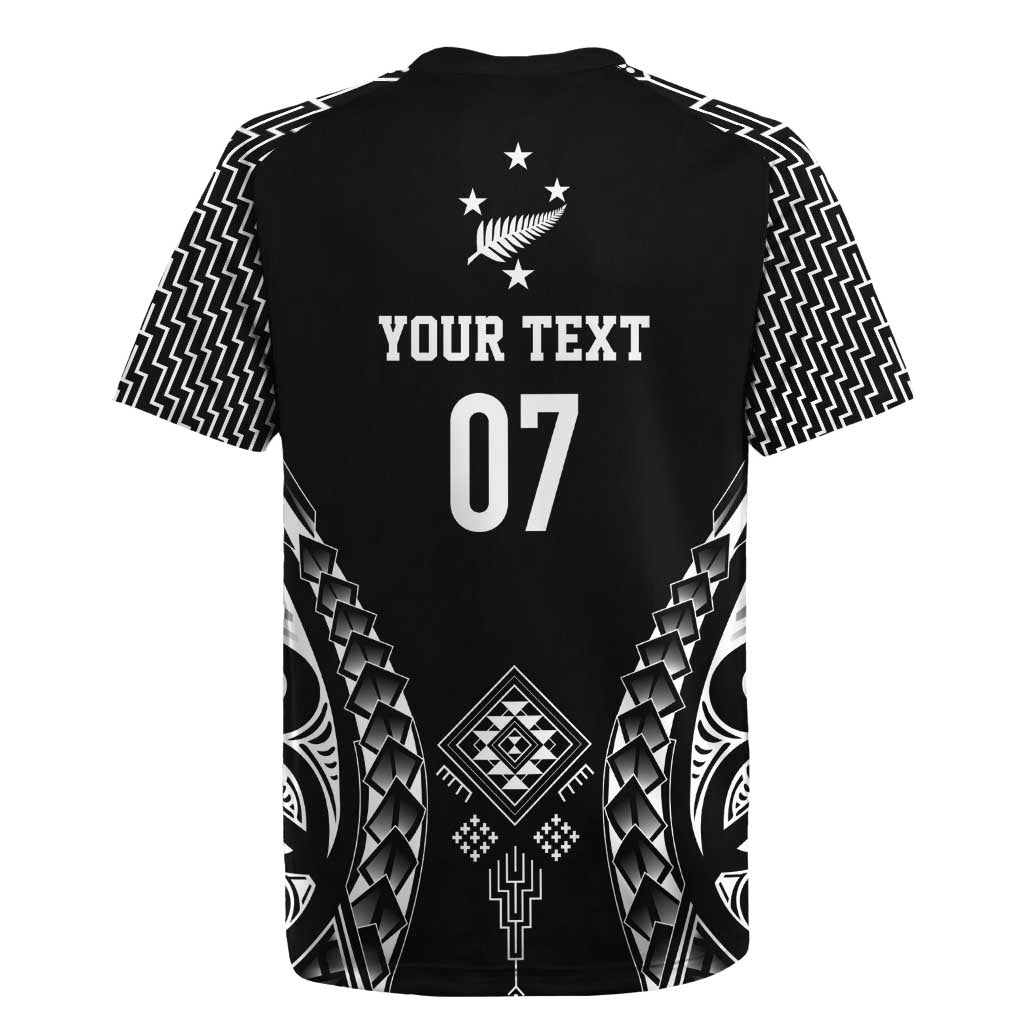 2025 Rugby Championship New Zealand Custom Rugby Jersey Poutama Motifs - Aussie Hoodie