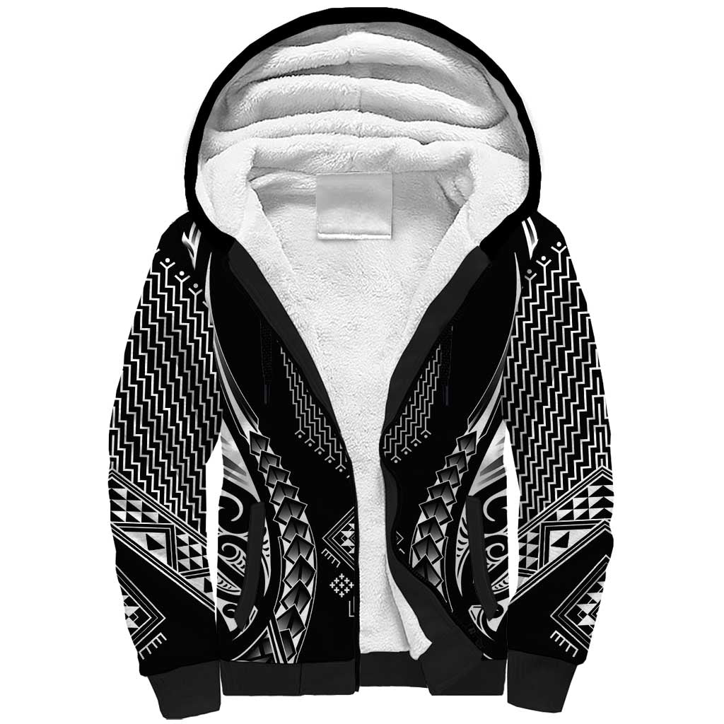 2025 Rugby Championship New Zealand Custom Sherpa Hoodie Poutama Motifs - Aussie Hoodie