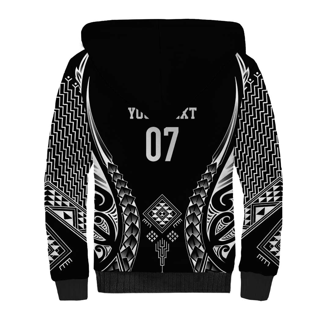 2025 Rugby Championship New Zealand Custom Sherpa Hoodie Poutama Motifs - Aussie Hoodie