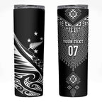 2025 Rugby Championship New Zealand Custom Skinny Tumbler Poutama Motifs - Aussie Hoodie