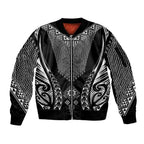 2025 Rugby Championship New Zealand Custom Sleeve Zip Bomber Jacket Poutama Motifs - Aussie Hoodie