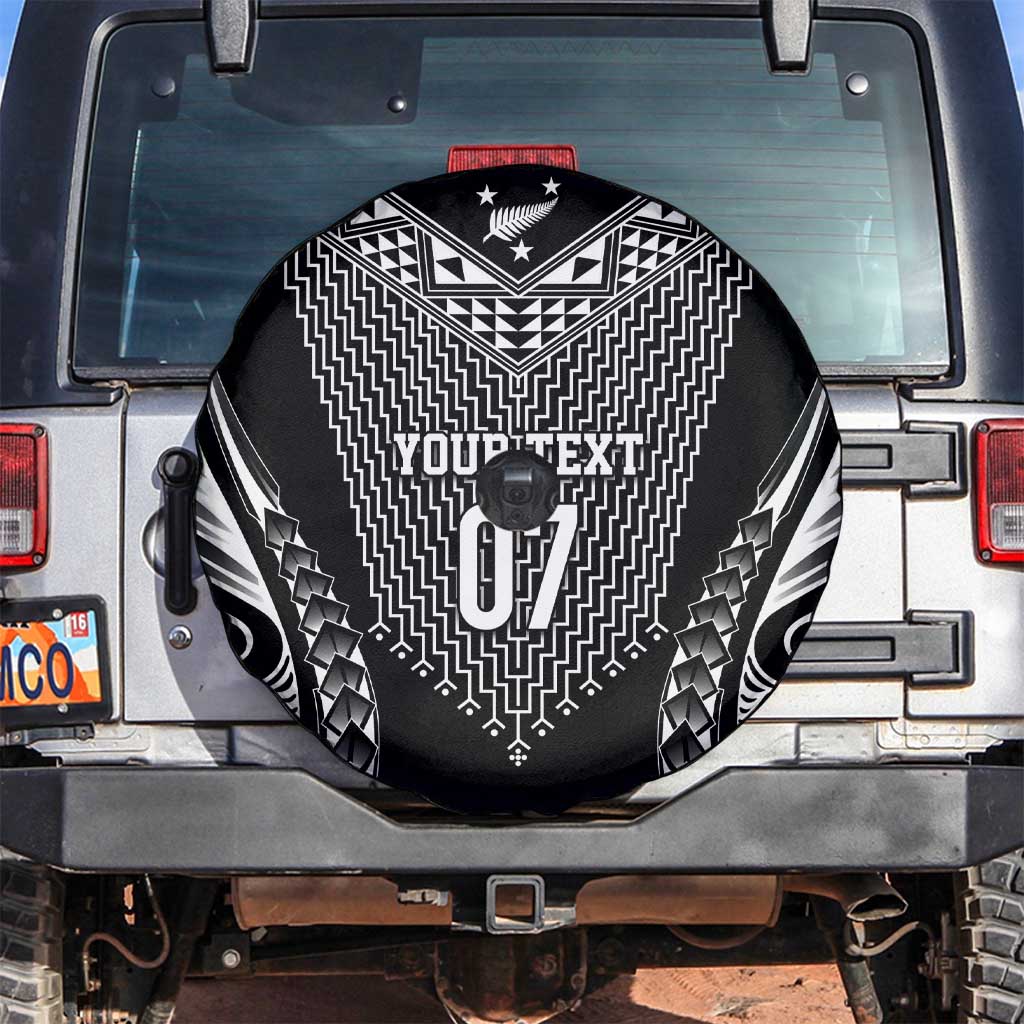 2025 Rugby Championship New Zealand Custom Spare Tire Cover Poutama Motifs - Aussie Hoodie