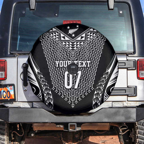 2025 Rugby Championship New Zealand Custom Spare Tire Cover Poutama Motifs - Aussie Hoodie