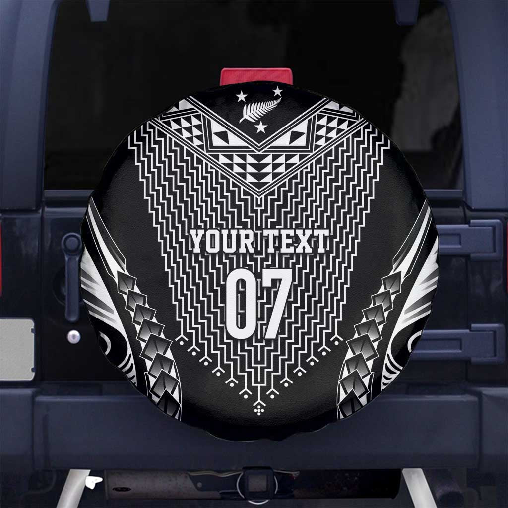 2025 Rugby Championship New Zealand Custom Spare Tire Cover Poutama Motifs - Aussie Hoodie
