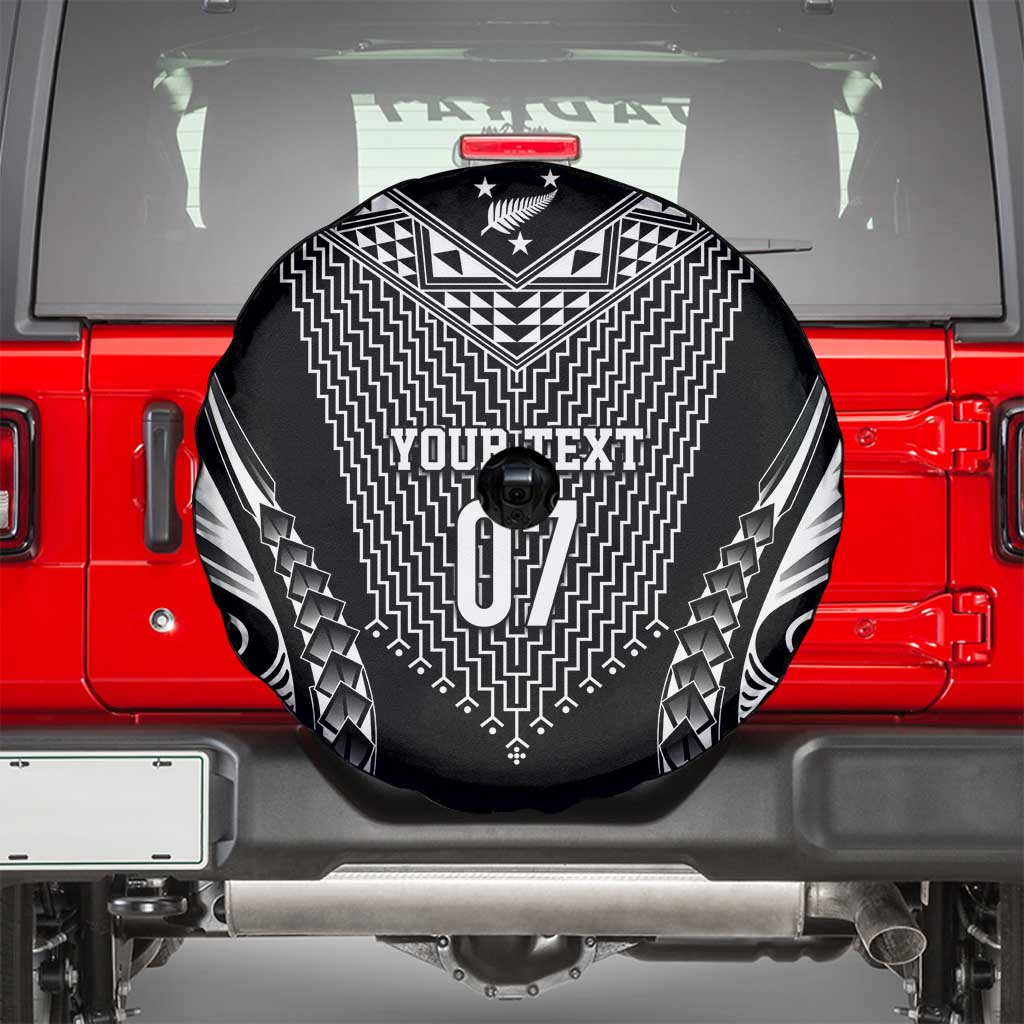 2025 Rugby Championship New Zealand Custom Spare Tire Cover Poutama Motifs - Aussie Hoodie
