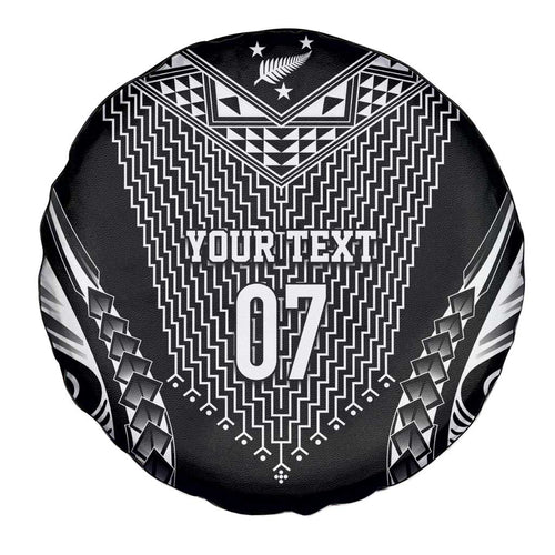2025 Rugby Championship New Zealand Custom Spare Tire Cover Poutama Motifs - Aussie Hoodie