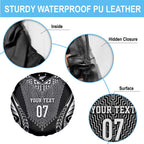 2025 Rugby Championship New Zealand Custom Spare Tire Cover Poutama Motifs - Aussie Hoodie