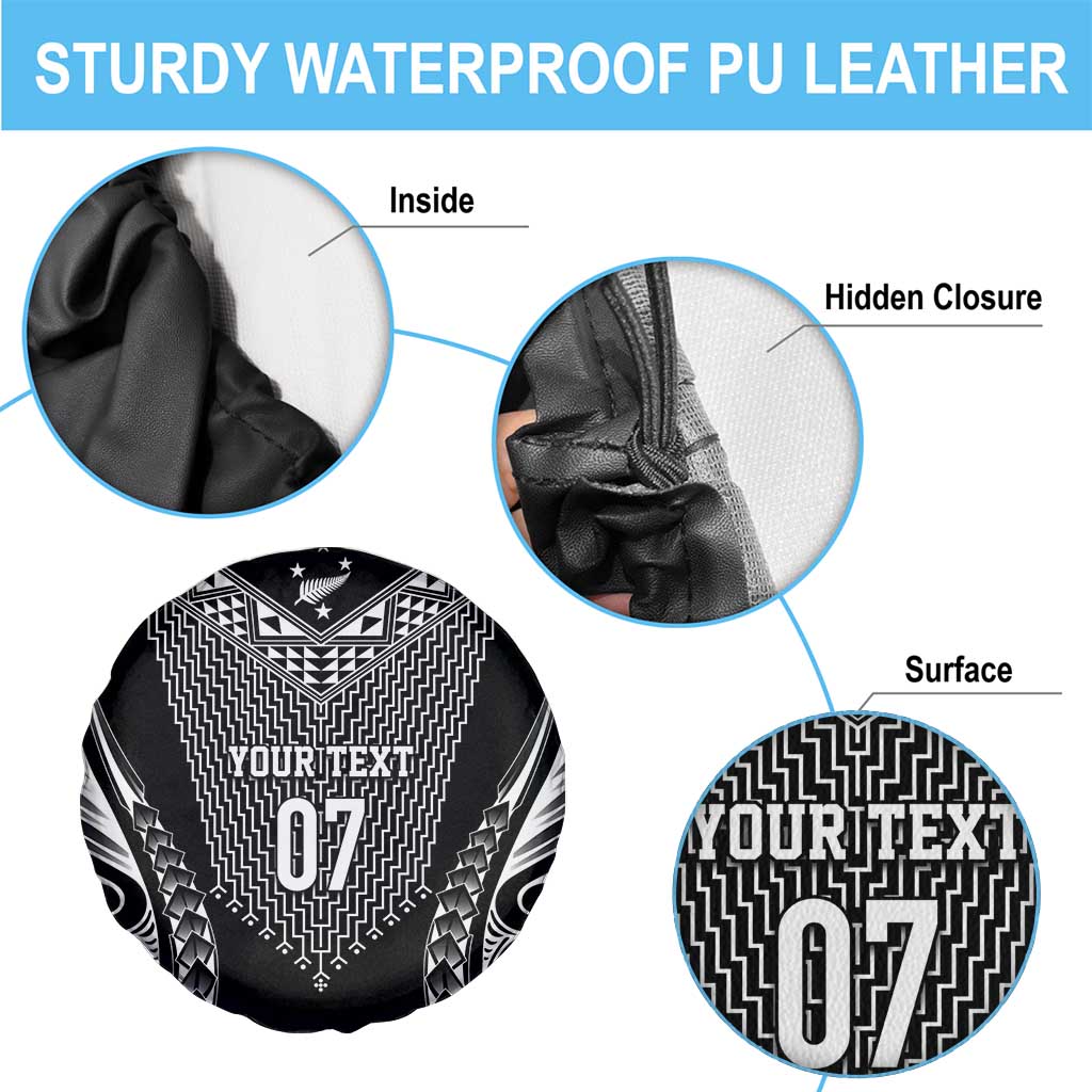 2025 Rugby Championship New Zealand Custom Spare Tire Cover Poutama Motifs - Aussie Hoodie