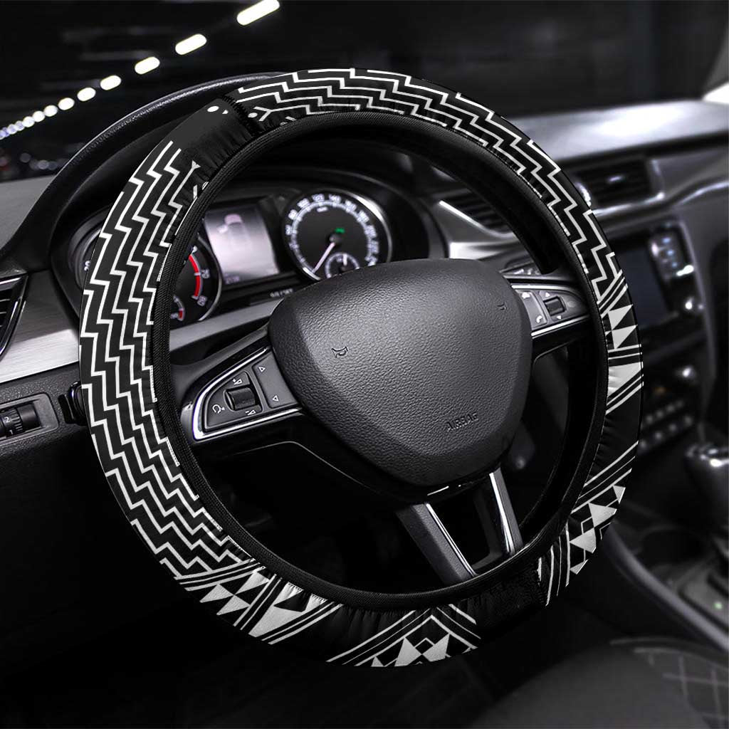 2025 Rugby Championship New Zealand Steering Wheel Cover Poutama Motifs - Aussie Hoodie