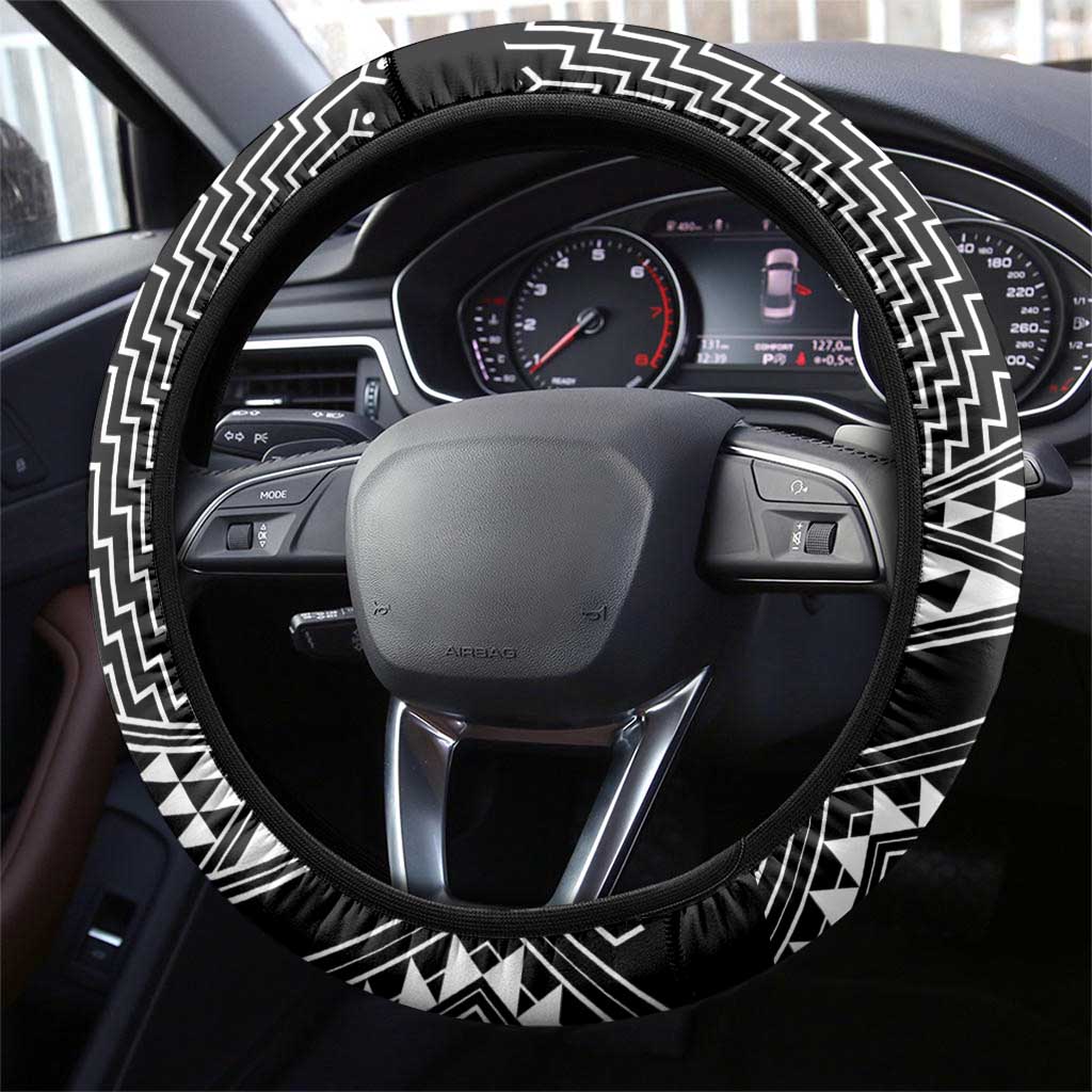 2025 Rugby Championship New Zealand Steering Wheel Cover Poutama Motifs - Aussie Hoodie