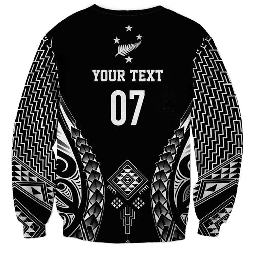 2025 Rugby Championship New Zealand Custom Sweatshirt Poutama Motifs - Aussie Hoodie