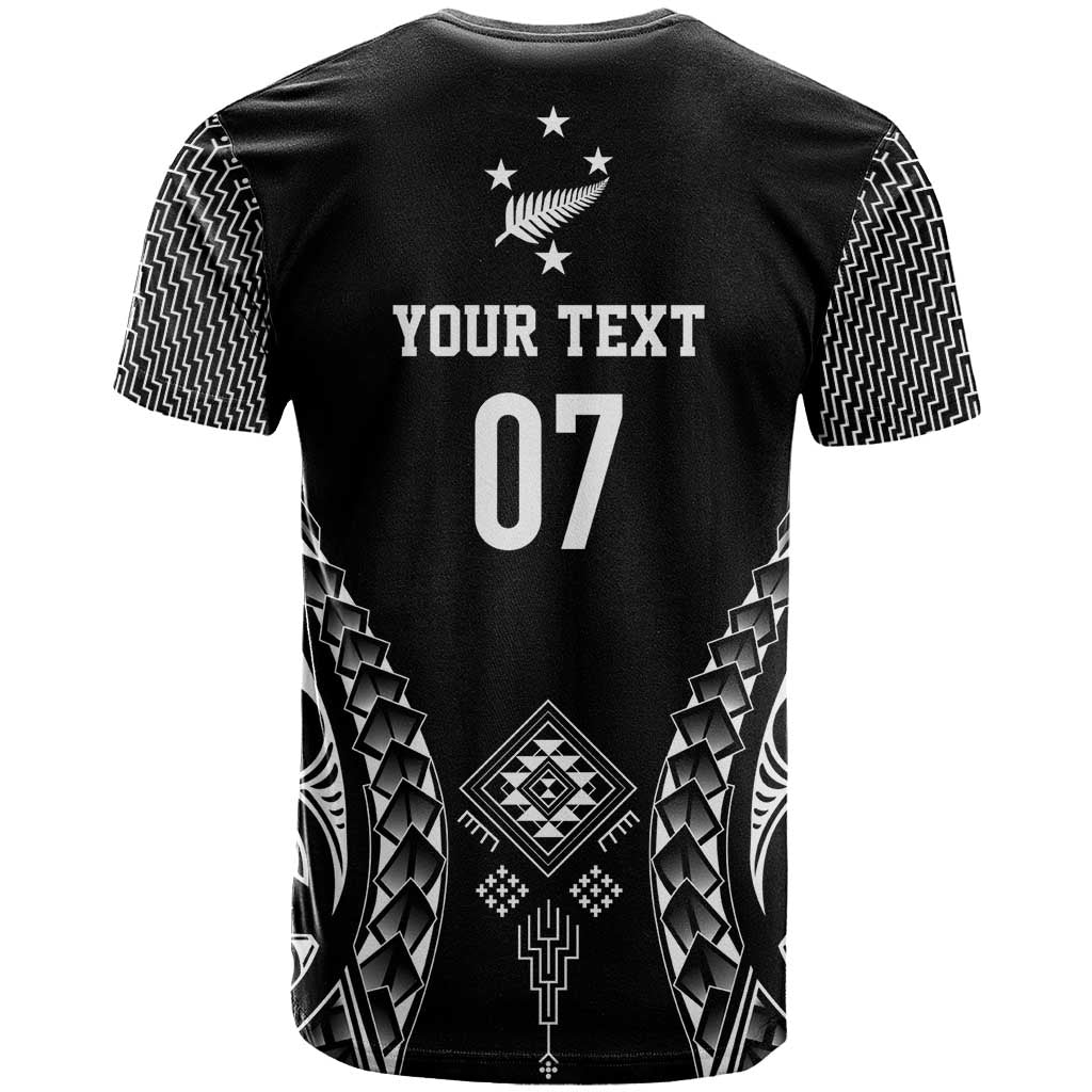2025 Rugby Championship New Zealand Custom T Shirt Poutama Motifs - Aussie Hoodie