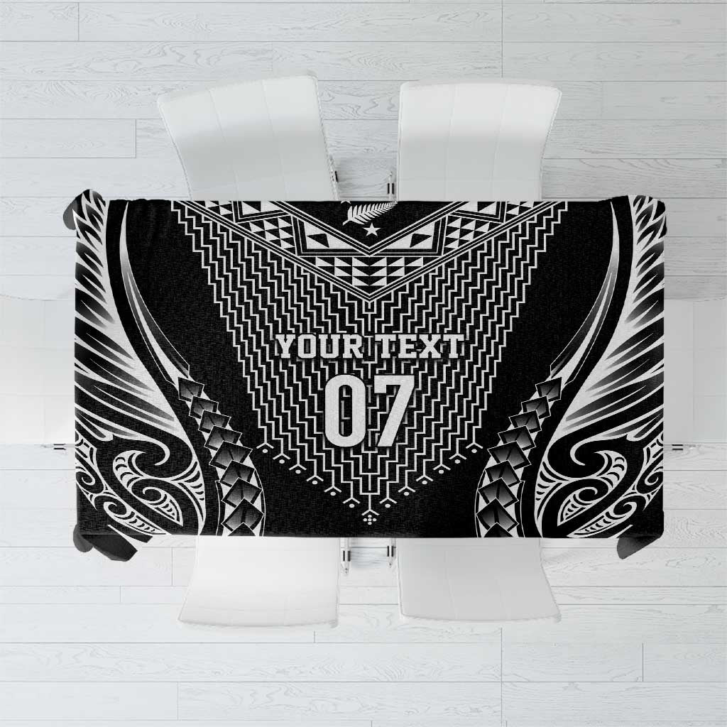 2025 Rugby Championship New Zealand Custom Tablecloth Poutama Motifs - Aussie Hoodie