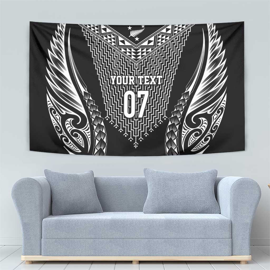 2025 Rugby Championship New Zealand Custom Tapestry Poutama Motifs - Aussie Hoodie