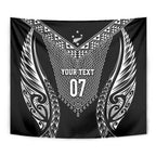 2025 Rugby Championship New Zealand Custom Tapestry Poutama Motifs - Aussie Hoodie