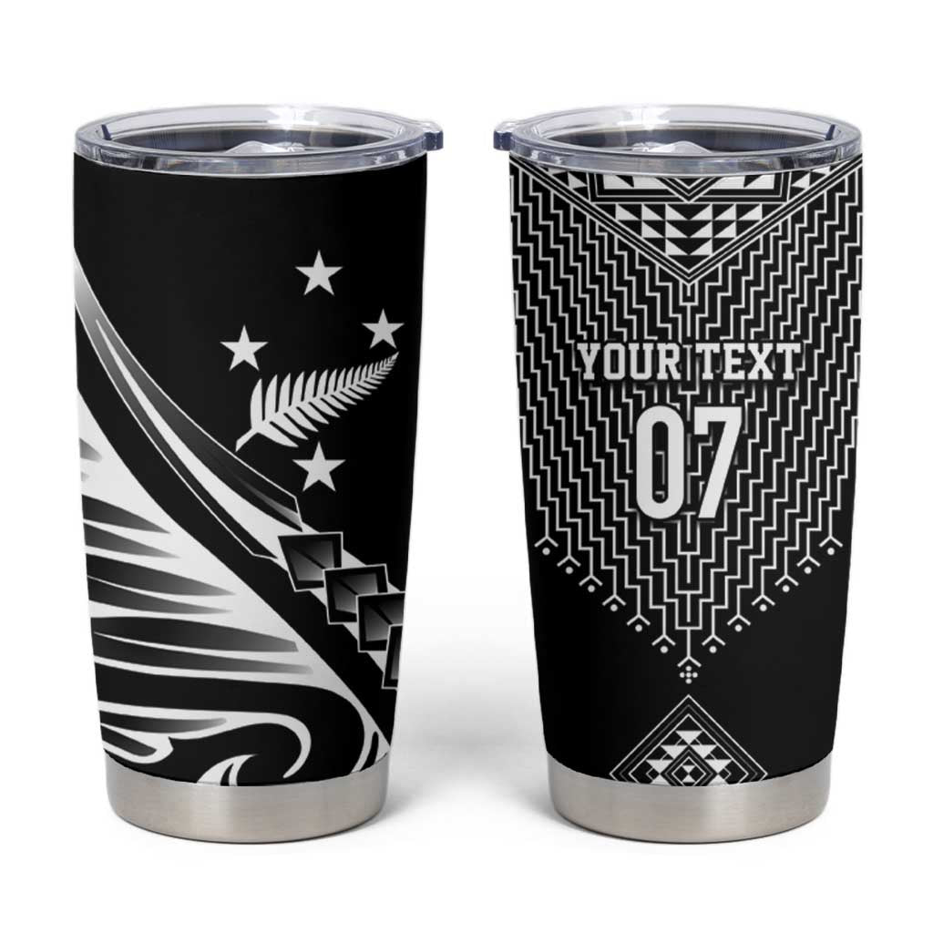 2025 Rugby Championship New Zealand Custom Tumbler Cup Poutama Motifs - Aussie Hoodie