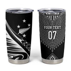 2025 Rugby Championship New Zealand Custom Tumbler Cup Poutama Motifs - Aussie Hoodie