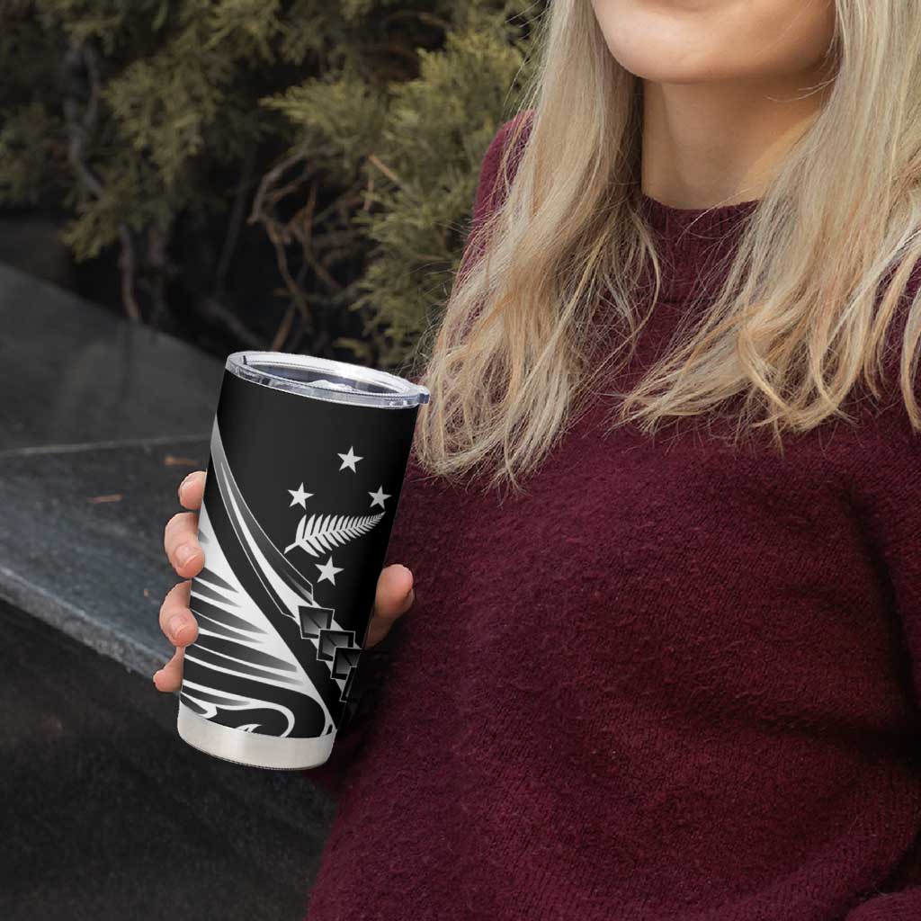 2025 Rugby Championship New Zealand Custom Tumbler Cup Poutama Motifs - Aussie Hoodie