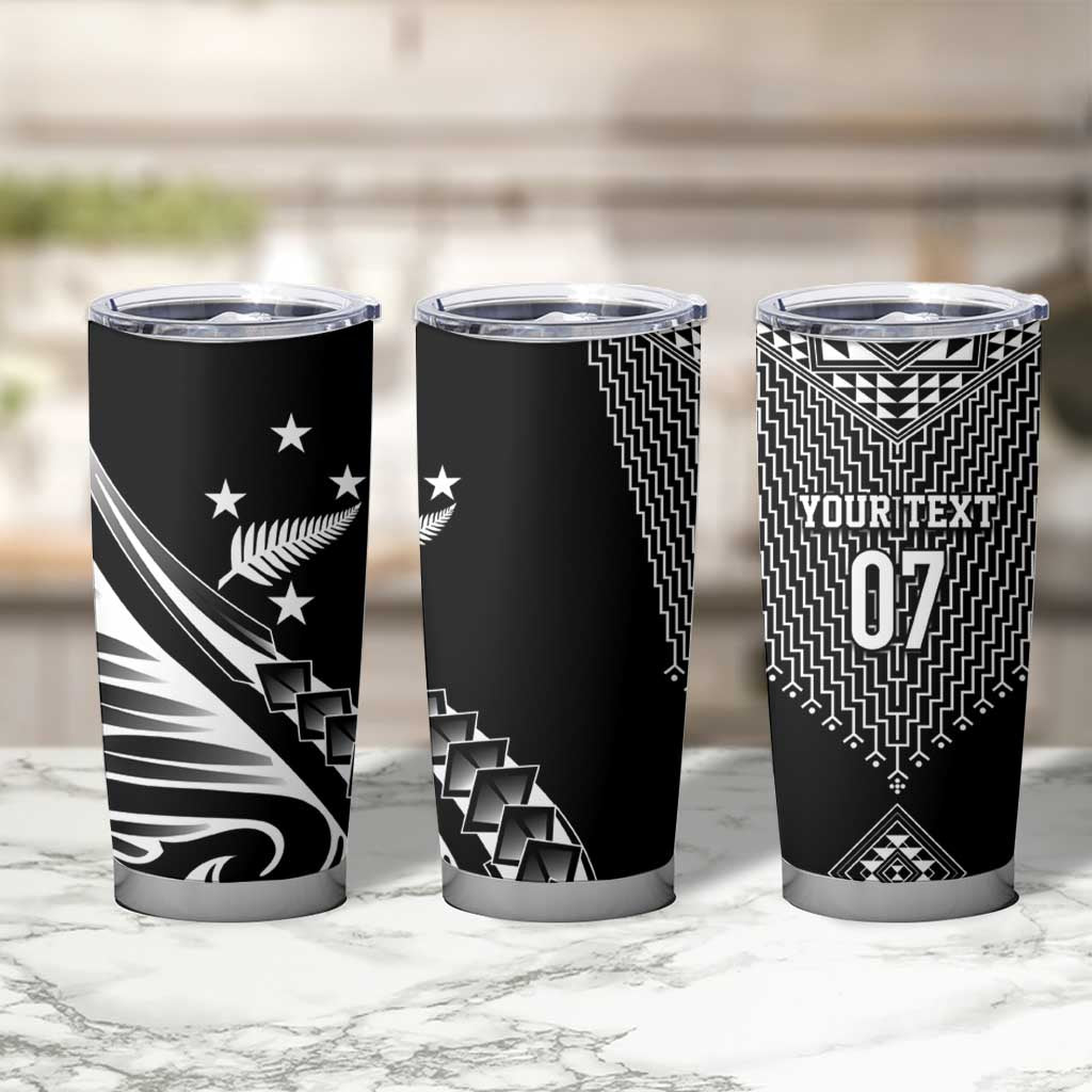 2025 Rugby Championship New Zealand Custom Tumbler Cup Poutama Motifs - Aussie Hoodie