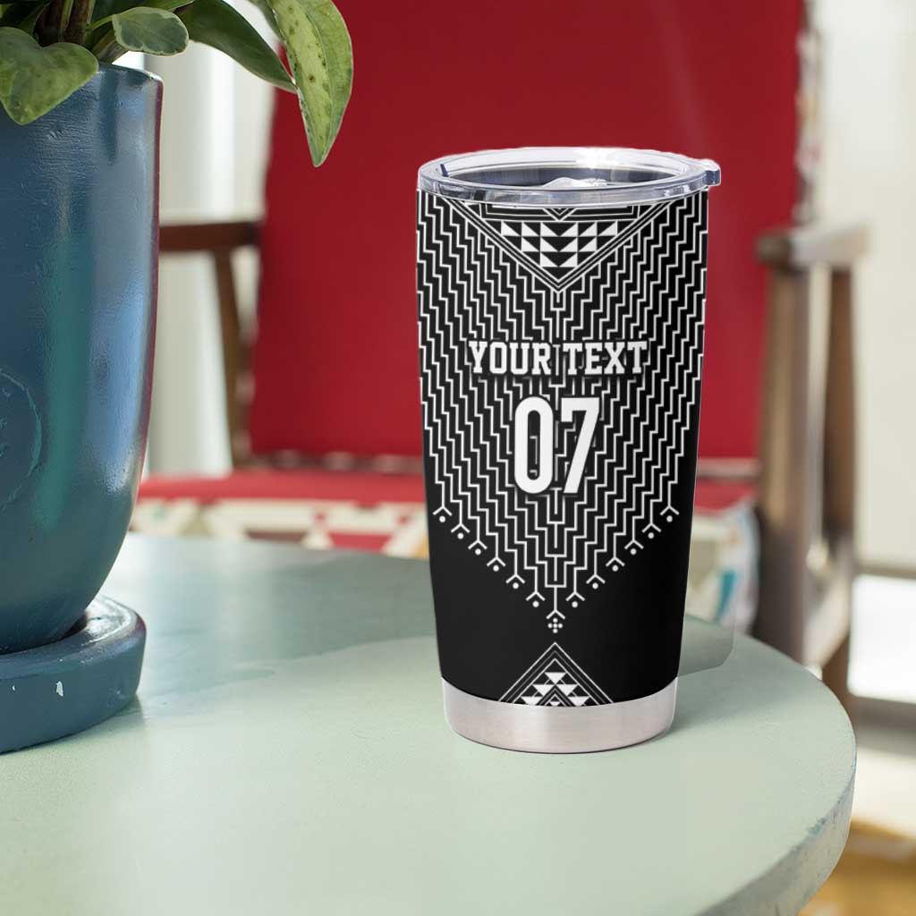 2025 Rugby Championship New Zealand Custom Tumbler Cup Poutama Motifs - Aussie Hoodie