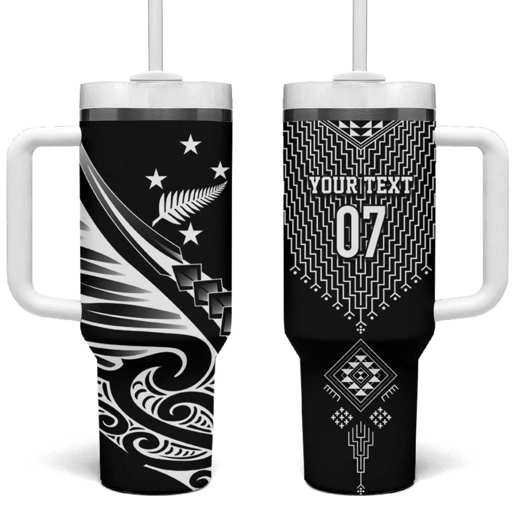 2025 Rugby Championship New Zealand Custom Tumbler With Handle Poutama Motifs - Aussie Hoodie