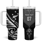2025 Rugby Championship New Zealand Custom Tumbler With Handle Poutama Motifs - Aussie Hoodie