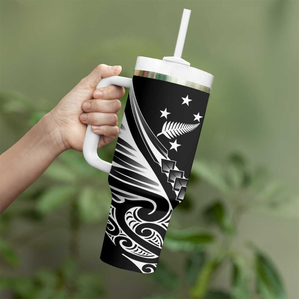 2025 Rugby Championship New Zealand Custom Tumbler With Handle Poutama Motifs - Aussie Hoodie