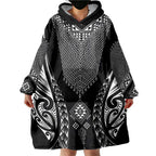 2025 Rugby Championship New Zealand Custom Wearable Blanket Hoodie Poutama Motifs - Aussie Hoodie