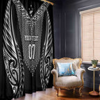 2025 Rugby Championship New Zealand Custom Window Curtain Poutama Motifs - Aussie Hoodie