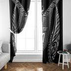 2025 Rugby Championship New Zealand Custom Window Curtain Poutama Motifs - Aussie Hoodie