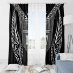 2025 Rugby Championship New Zealand Custom Window Curtain Poutama Motifs - Aussie Hoodie