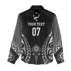 2025 Rugby Championship New Zealand Custom Women Casual Shirt Poutama Motifs - Aussie Hoodie