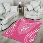 2025 Rugby Championship New Zealand Custom Area Rug Poutama Motifs - Pink Out - Aussie Hoodie