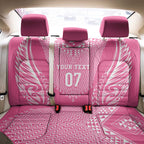 2025 Rugby Championship New Zealand Custom Back Car Seat Cover Poutama Motifs - Pink Out - Aussie Hoodie