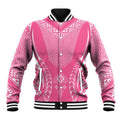 2025 Rugby Championship New Zealand Custom Baseball Jacket Poutama Motifs - Pink Out - Aussie Hoodie