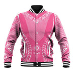 2025 Rugby Championship New Zealand Custom Baseball Jacket Poutama Motifs - Pink Out - Aussie Hoodie
