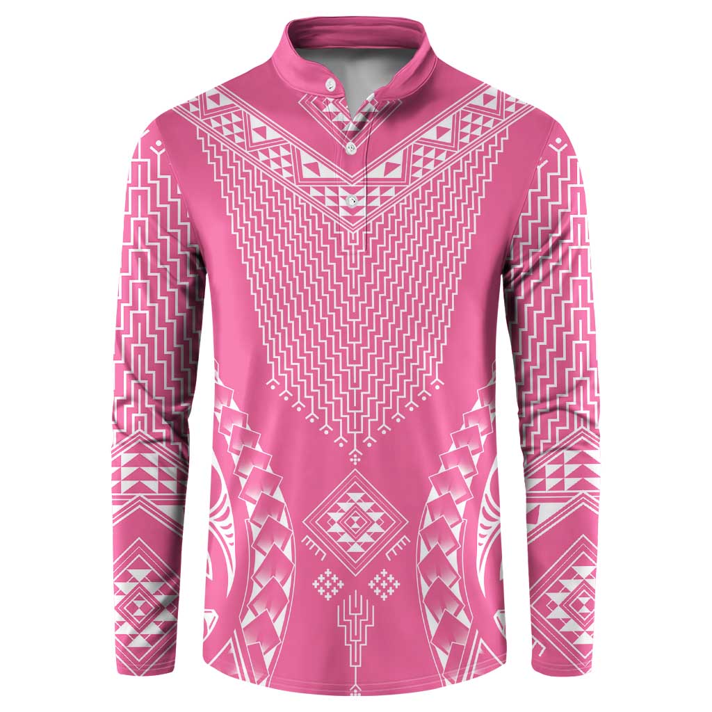 2025 Rugby Championship New Zealand Custom Button Sweatshirt Poutama Motifs - Pink Out - Aussie Hoodie