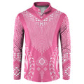 2025 Rugby Championship New Zealand Custom Button Sweatshirt Poutama Motifs - Pink Out - Aussie Hoodie