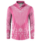 2025 Rugby Championship New Zealand Custom Button Sweatshirt Poutama Motifs - Pink Out - Aussie Hoodie